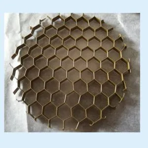 Златист цвят алуминий Honeycomb жалюзи