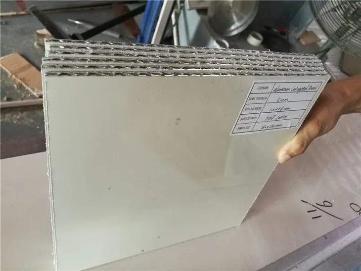 corrugated aluminum plates